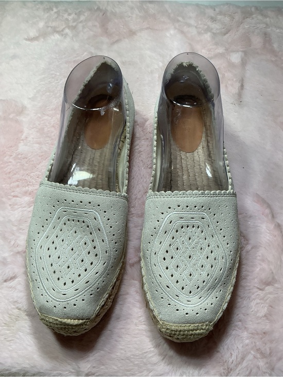UGG Shoes - UGG Cream Perforated Suede Espadrille Flats